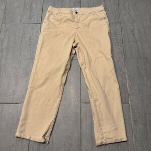 STUDIO BLUE Tan Brown Straight Leg Ankle Denim Jeans Size 32